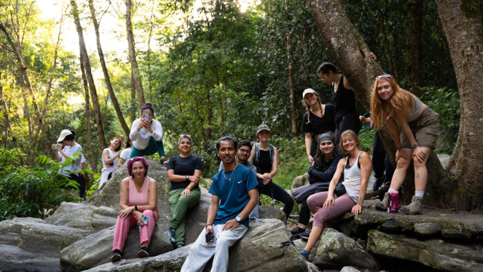 2 days yoga retreat Group Waterfall Hiking